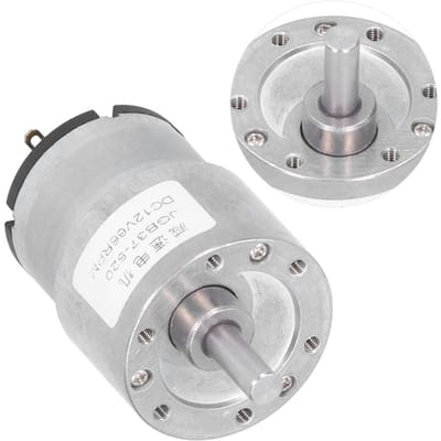 Wormwielmotor Zelfvergrendelend Snelheidsreductie Koper Elektrische Apparatuur JGB37520 DC12V 66RPM