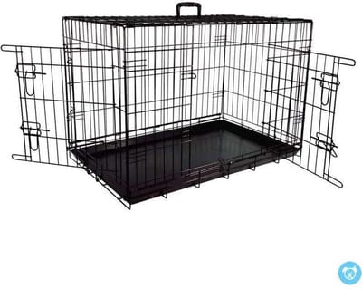 Jack and Vanilla Hondenbench 2 Deuren Zwart 107x71x77