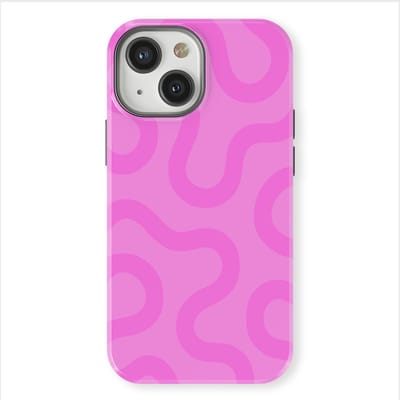 DripCase Motion Flow Tough Hoesje geschikt voor iPhone 13 Mini | Backcover met Mag | Trendy Design | Valbescherming | Bubble Waves