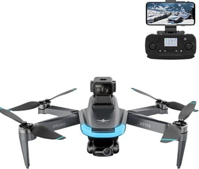 LUXWALLET SkyPulse – 2.4GHZ GPS Quadcopter Drone – Laser Obstacle Avoidance – Return To Home - Multiplunt Vluchtmodus - EIS Stabilisator – 600 Meter Afstand - Zwart