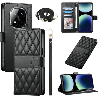 Comfycase Xiaomi Redmi Note 15 Pro 5G Bookcase met Koord Zwart
