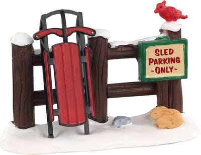 Lemax - Sled Parking Only - Kersthuisjes & Kerstdorpen