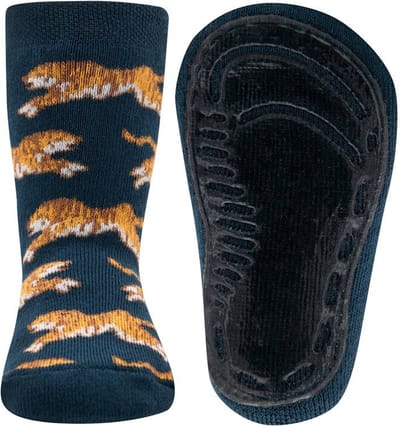 Antislipsok Ewers Donkerblauw met Tijgers-19/20