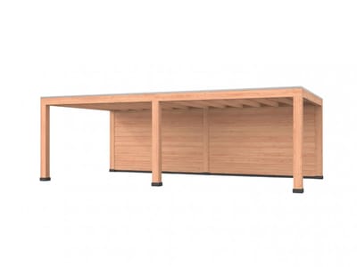 Douglas overkapping, 750 x 400, met achterwand, Westwood Modern Basic