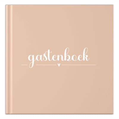 Fyllbooks - Gastenboek Invulboek - Universeel - Peach - 64 Pagina's