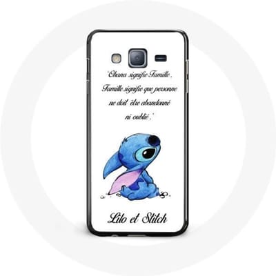 Coque - Lilo et Stitch - Samsung Galaxy J3 2016 - Souple - Blanc - Protection blanc