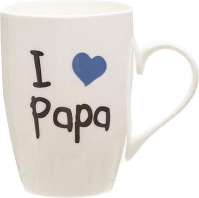 Beker 'i love papa' 360ml d8,3xh10,5cm