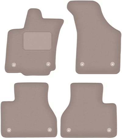 Wielganizator WLG-CARLUX Serie - Auto Vloermatten - Beige - VW Phaeton Sedan - Brandblusser Compatibel