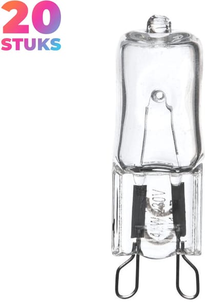 Trixline Mini Halogeenlamp G9 - 52W - Warm Wit Licht (2700K) - 750 lm - 2 jaar - Dimbaar - 20 stuks