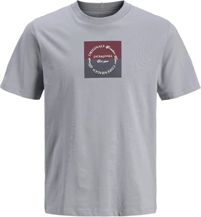 JACK&JONES PLUS - JORCATSKILLS SQUARE BRAND TEE SS CN PLS - Heren - T-shirts