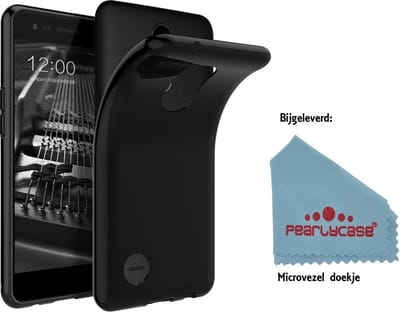 Pearlycase® Zwart TPU Siliconen Hoesje Geschikt voor LG K10 (2018)