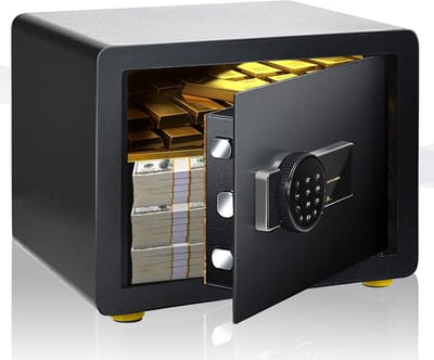 Elektronische Kluis - Stalen Kluis - Thuisgebruik Kantoor - Dubbele Openingsmodus - 40 x 30 x 30 cm - Zwart