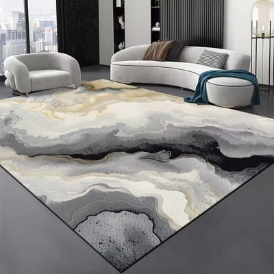 Luxe Zwarte Streep Groot Woonkamer Tapijt Senior Rib Decoratie Salon Sofa Gebiedskleed Luxe Hal Tapijten Wasbare Vloermat 200*250cm
