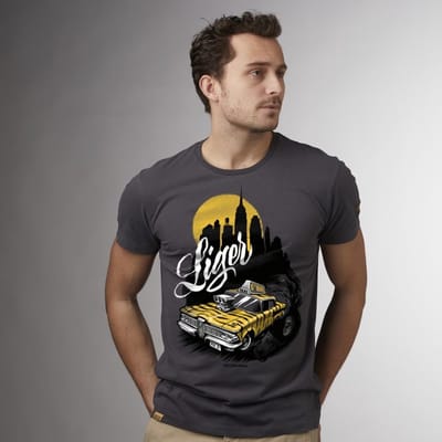 LIGER - Limited Edition van 360 stuks - Moker Ontwerp - New York - T-Shirt - Maat XL
