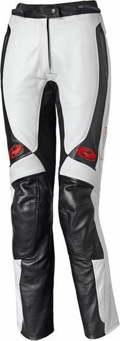 Held Sarana Dames Zwart Wit Leren Motorbroek - Broek