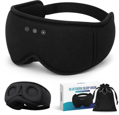 Somnifiq Slaapmasker Bluetooth - Oogmasker Slaap - Bluetooth 5.4 - Traagschuim - 100% Verduisterend - Vrouwen en Mannen