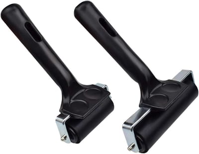 Rubber Verfroller Brayer - Brede inktroller voor Drukwerk, Stempelen en Lijmen - Inclusief 2 Maten