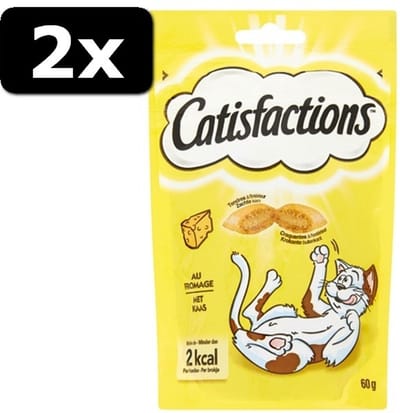 2x CATISFACTIONS KAAS 60GR