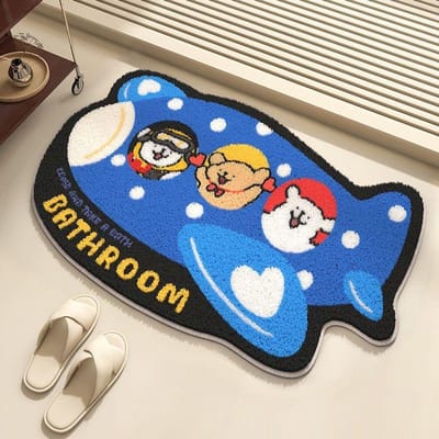 Imitatie Kasjmier Vloermat Absorberende Antislipmat Badkamer Deurmat Mat Wasruimte Slijtvast Tapijt 40 * 60cm