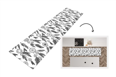 Keukenloper - Loper keuken - Droomvanger - Veren - Indiaan - Patronen - 200x50 cm - Keukenloper vinyl