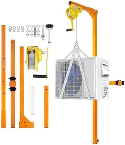 Hefkraan Gereedschap - AC Beugel - Airco Installatie - Zware Capaciteit - 400 Lbs - Zwart