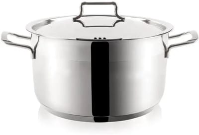 Hascevher Anett – kookpan – 24x14 cm 6,5 l – 18/10 RVS – zilver – triplexbodem inductie