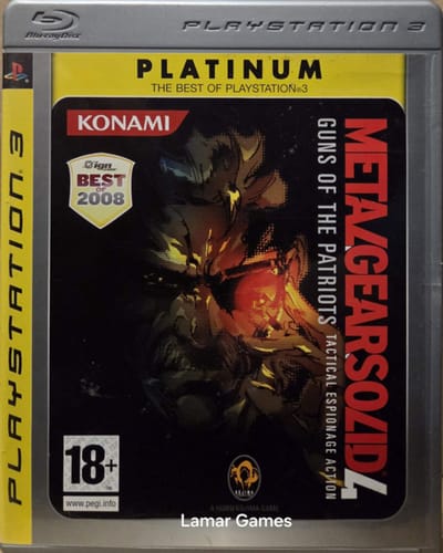 Konami Metal Gear Solid 4: Guns Of The Patriots - Platinum (PS3)