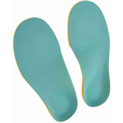 Semelles pour enfants Respirantes Absorbant les chocs Soutien du pied Coussin Inserts de chaussures Semelles Coussinets pour enfants XL blue