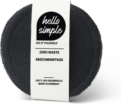 Hello Simple Zero-Waste Make-up Reiningingspads - Ecru - Zacht en Effectief - Biologisch Katoen - Herbruikbaar