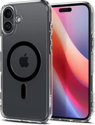 Spigen Geschikt voor Apple iPhone 16 - Geschikt voor Mag - Back Cover Hoesje - Zwart