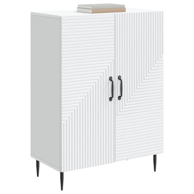 vidaXL - Dressoir - Wit - 66 - x - 34,5 - x - 89,5 - cm - Bewerkt - hout
