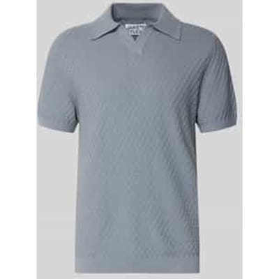 Poloshirt met polokraag en V-hals