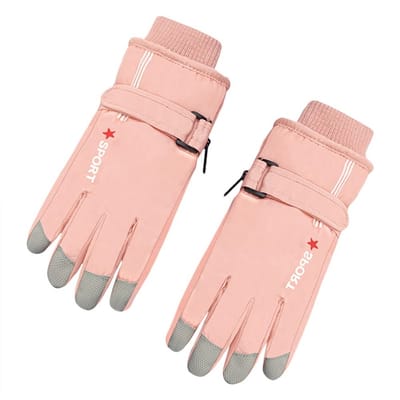 Dailygoods- Skihandschoenen Waterdicht - Winterhandschoenen Kind - Thermisch - Outdoor Activiteiten - Antislip - Eén maat voor 8-14 jaar