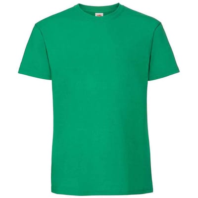 Fruit Of The Loom Heren Ringgesponnen Premium T-Shirt (Kelly Groen)