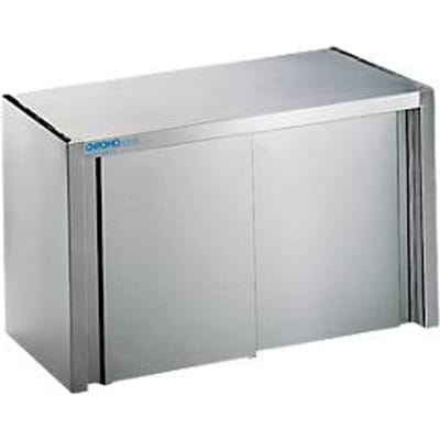 Hangkast, rvs, met schuifdeuren, B 1000 mm
