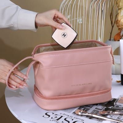 Toilettas, Make Up Tasje, Make Up Koffer, Beautycase, Make Up Organizer, Make Up Tas, Reis Toilettas, Reistas, Toilettas Dames, Make Up Organizer, Make Up Etui, Beautycase Koffer, Cosmetica Tas, Verjaardag, Moederdag, Valentijnsdag, Cadeautje, ROZE