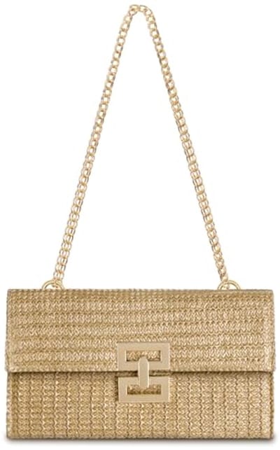 Handgeweven Strandtas met Schouderriem voor Vrouwen - Bohemian Klaptas - Ideaal voor Vakantie en Uitgaan