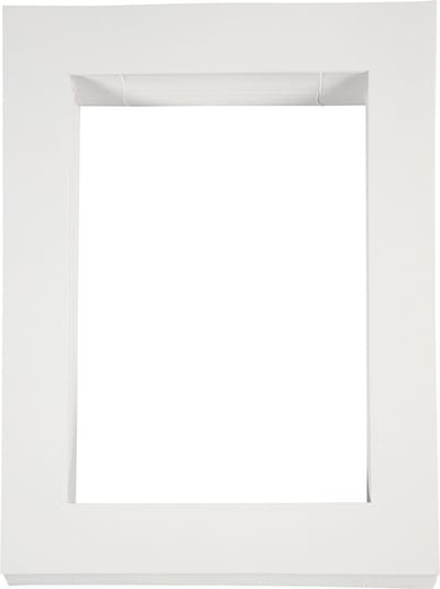 Passepartout lijsten, A4, afm 28,5x37 cm, 500 gr, wit, 100 stuk/ 1 doos