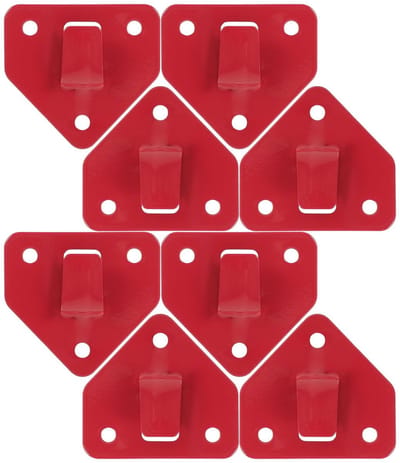 SPHProducts - Brandblusser houder - Wandmontage - Robuust en ruimtebesparend - Rood ijzer - Brandblusser wandhouder - Veiligheid - Compact formaat