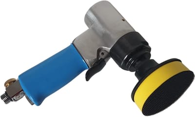 KB 7403 Pneumatische Polijst- en Schuurmachine met 32 mm Steunpad – Ideaal voor Polijsten en Verwijderen van Kleine Verontreinigingen – Voor Hoogglans Resultaat