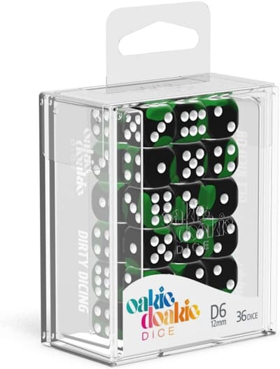 Glow in the Dark D6 Dobbelstenen Set (12mm) - Lichtgevende Zeszijdige Blokjes