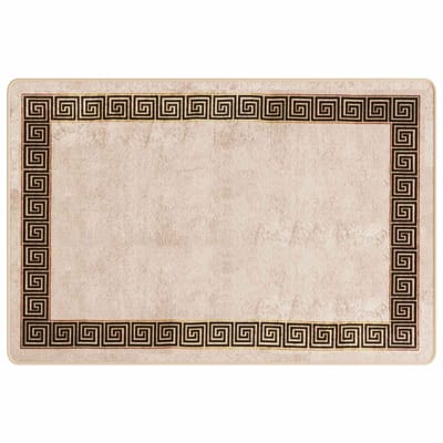vidaXL - Tapijt - Runner - MARSA - Zwart - 100 - x - 150 - cm - Polyester - en - PVC