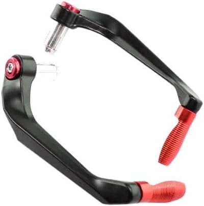Motorfiets Hendel Bescherming - Stuur Beschermers - Veilig Rijden - Aluminiumlegering CNC - 7/8 inch - Rood