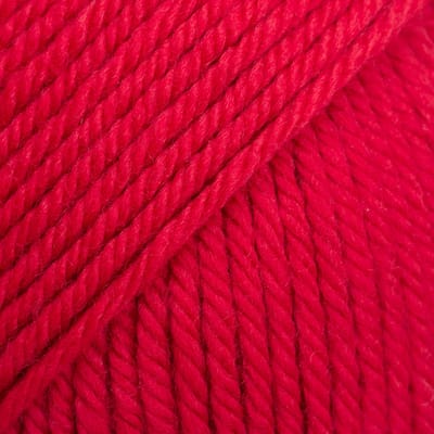 DROPS Daisy Uni Colour - 21 karmijnrood - Merino Garen