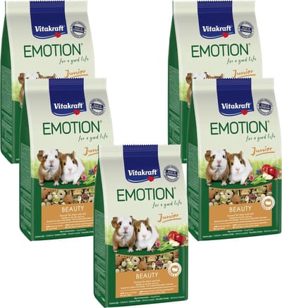 Vitakraft Emotion Beauty Selection Junior Cavia - Caviavoer - 5 x 600 g