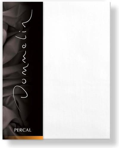 Dommelin Hoeslaken Percal 200TC Wit 90 x 210 cm