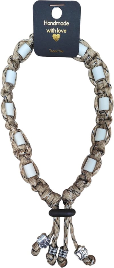 Anti-vlooien en tekenband licht beige nekomtrek 60 cm
