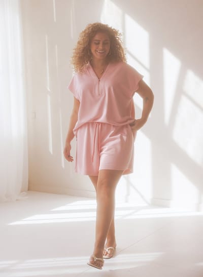 YEST CURVE Nisa Tops - Bright Pink - maat 0(46)