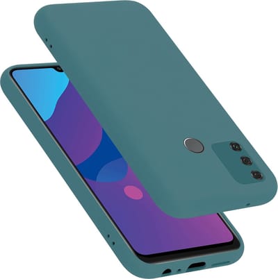 Cadorabo Hoesje geschikt voor Honor 9A in LIQUID GROEN - Beschermhoes gemaakt van flexibel TPU silicone Case Cover