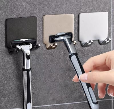 Haakje - Zilver - Scheermeshouder - Zelfklevend - Zilverkleurig - Aluminium - Scheermes haakje